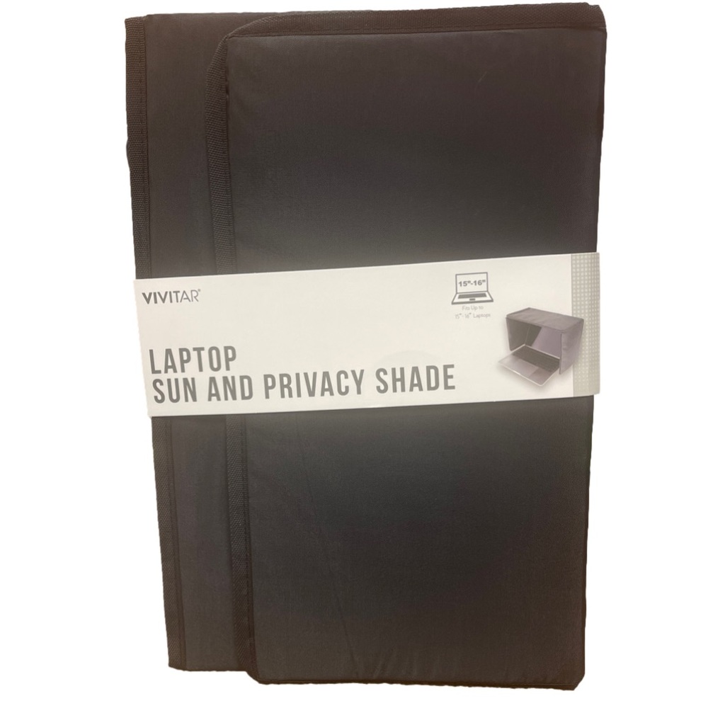 New Vivitar Laptop Sun and Shade Privacy-Fits up to 16" Folds flat for Travel